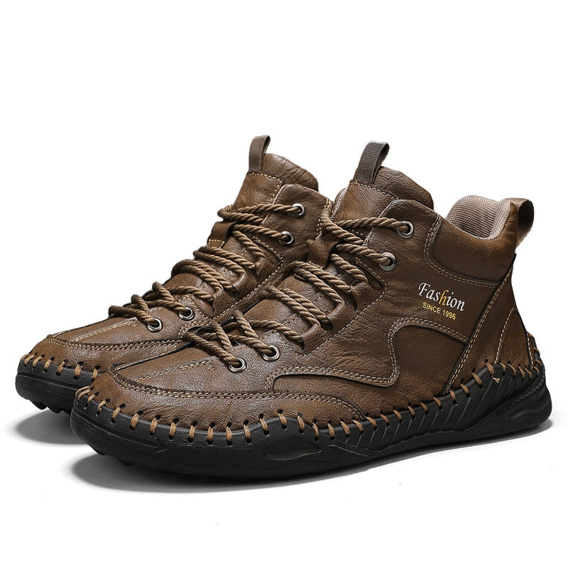 Men’s Non-Slip Hiking & Work Shoes, Wide Fit, Arch Support, Cushioned, Waterproof