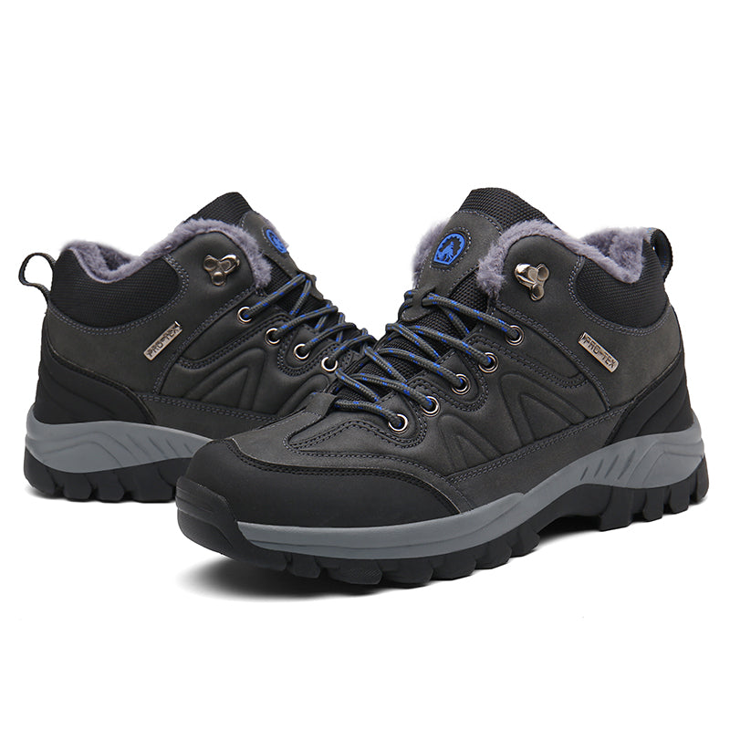 Men’s Non-Slip Hiking & Work Shoes, Wide Fit, Arch Support, Cushioned, Waterproof