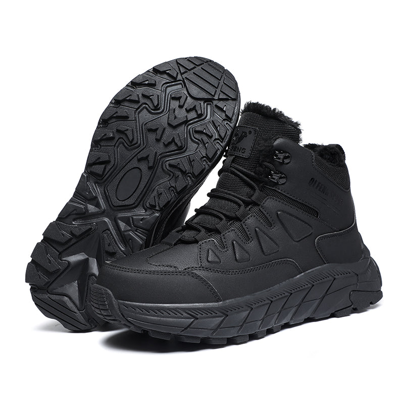 Men's Waterproof Hiking Boots - Breathable Quick-Dry Upper,Mountain Trekking & Outdoor Adventures | All-Terrain Grip & Abrasion-Proof
