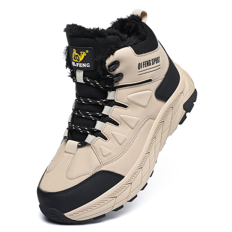 Men's Waterproof Hiking Boots - Breathable Quick-Dry Upper,Mountain Trekking & Outdoor Adventures | All-Terrain Grip & Abrasion-Proof