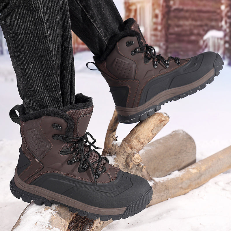 (⏰Last 30 Pairs!!!) Men’s Insulated Winter Hunting Boots – Extreme Cold Protection, Toe-Warming Design & Ice-Grip Outsole for Long Hours in Snow