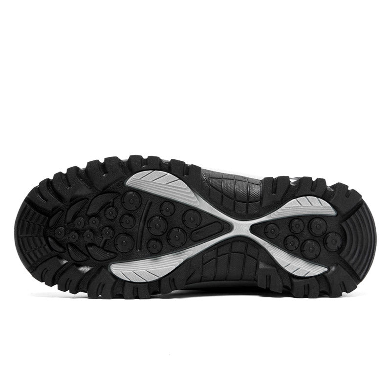 Men's Orthopedic Hiking Boots - Safe and Comfortable Work Boots - Waterproof, Slip-resistant, Impact-resistant, and Puncture-resistant - Wide Toe, Arch Support, and Ankle Support - Money-back Guarantee if ineffective.