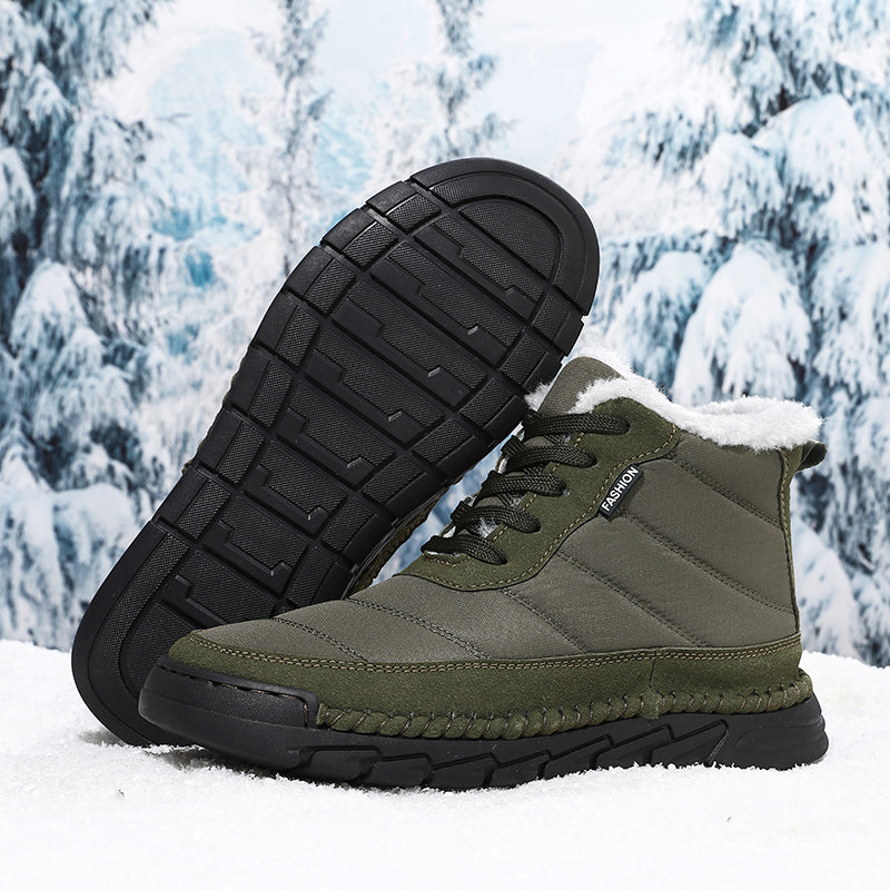 Men's Combat Boots Waterproof Non-Slip Hiking Boots Anti-Puncture Anti-Sprain Work Boots