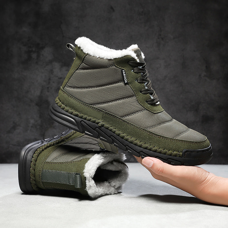 Men's Combat Boots Waterproof Non-Slip Hiking Boots Anti-Puncture Anti-Sprain Work Boots