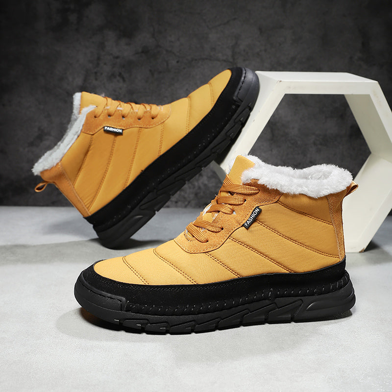 Men's Combat Boots Waterproof Non-Slip Hiking Boots Anti-Puncture Anti-Sprain Work Boots