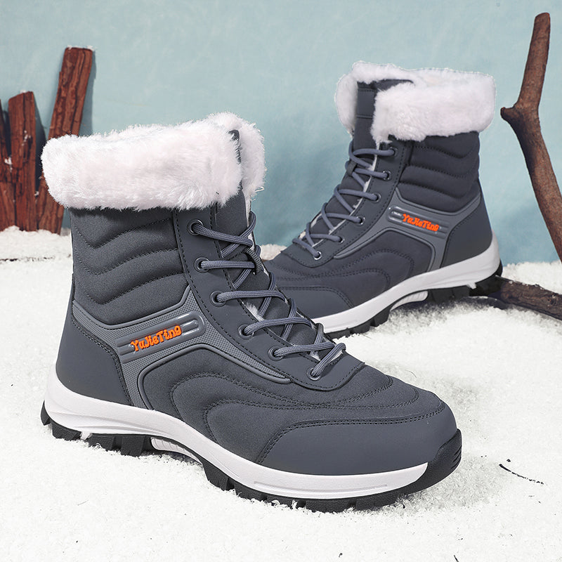 Men's Orthopedic Hiking Boots - Safe and Comfortable Work Boots - Waterproof, Slip-resistant, Impact-resistant, and Puncture-resistant - Wide Toe, Arch Support, and Ankle Support - Money-back Guarantee if ineffective.