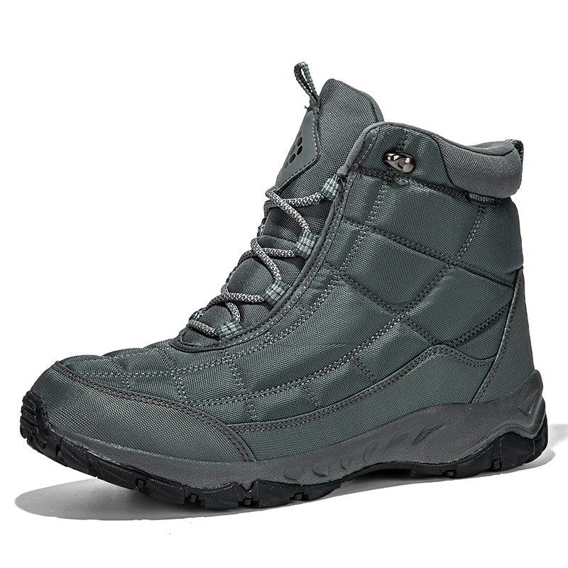 Men’s Hiking Boots – Warm Plush Lining, Non-Slip Traction, Wide Toe, Arch & Ankle Support, Windproof, Waterproof