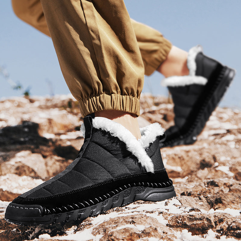 Men's Combat Boots Waterproof Non-Slip Hiking Boots Anti-Puncture Anti-Sprain Work Boots