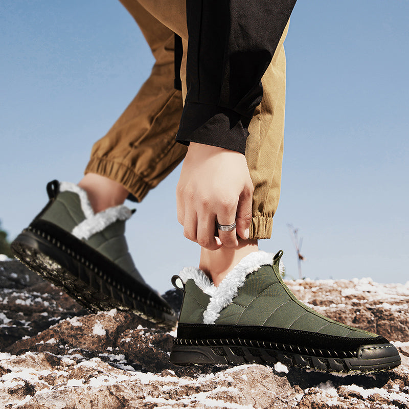 Men's Combat Boots Waterproof Non-Slip Hiking Boots Anti-Puncture Anti-Sprain Work Boots