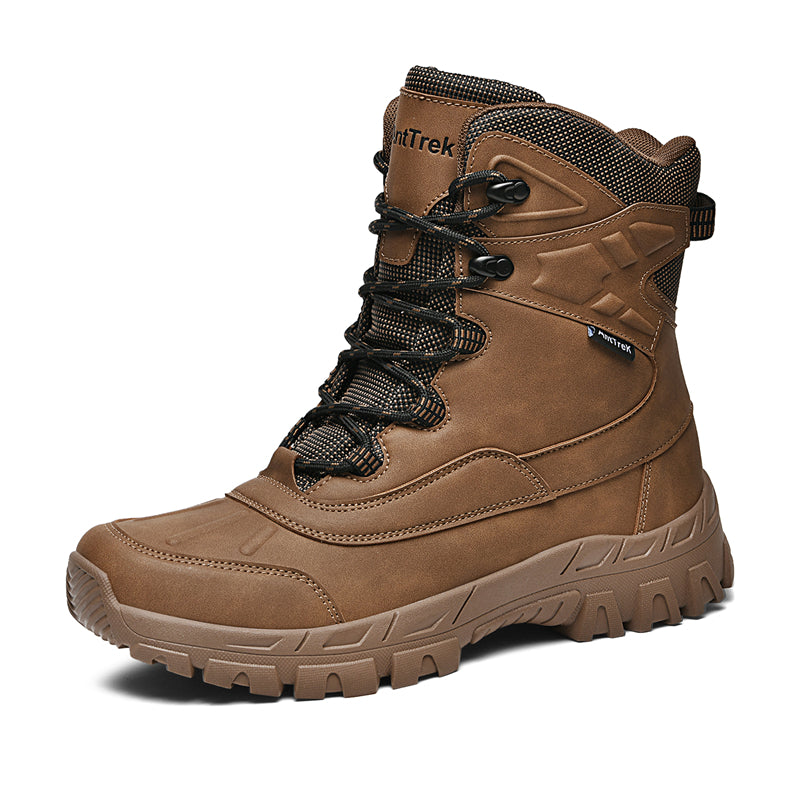 Men's Waterproof Hiking Boots - Breathable Quick-Dry Upper,Mountain Trekking & Outdoor Adventures | All-Terrain Grip & Abrasion-Proof