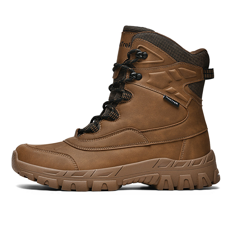 Men's Waterproof Hiking Boots - Breathable Quick-Dry Upper,Mountain Trekking & Outdoor Adventures | All-Terrain Grip & Abrasion-Proof