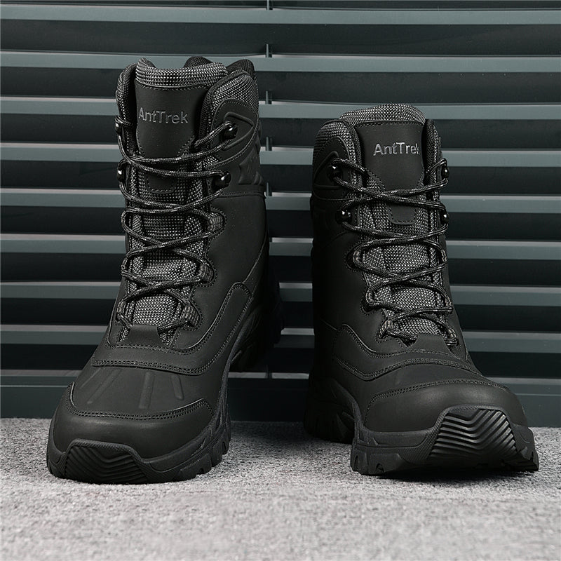 Men's Waterproof Hiking Boots - Breathable Quick-Dry Upper,Mountain Trekking & Outdoor Adventures | All-Terrain Grip & Abrasion-Proof