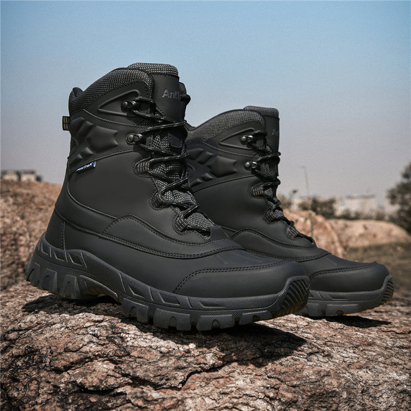 Men's Waterproof Hiking Boots - Breathable Quick-Dry Upper,Mountain Trekking & Outdoor Adventures | All-Terrain Grip & Abrasion-Proof