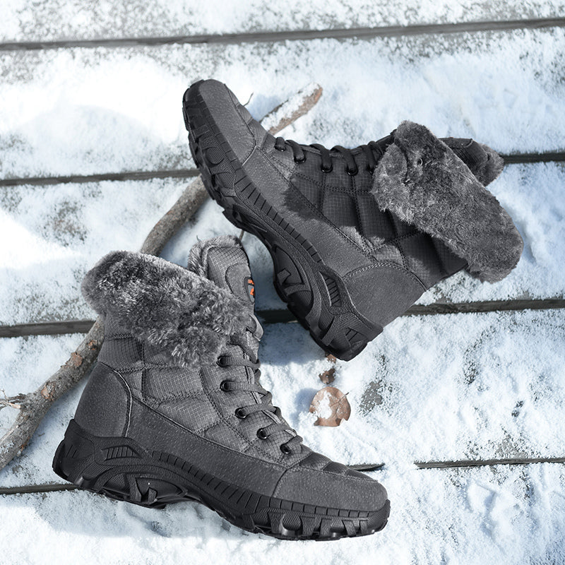 Men's Waterproof Hiking Boots - Breathable Quick-Dry Upper,Mountain Trekking & Outdoor Adventures | All-Terrain Grip & Abrasion-Proof