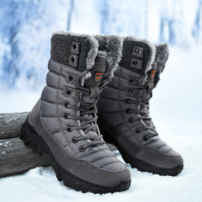 Men's Waterproof Hiking Boots - Breathable Quick-Dry Upper,Mountain Trekking & Outdoor Adventures | All-Terrain Grip & Abrasion-Proof