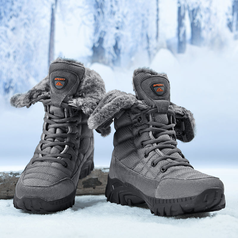 Men's Waterproof Hiking Boots - Breathable Quick-Dry Upper,Mountain Trekking & Outdoor Adventures | All-Terrain Grip & Abrasion-Proof