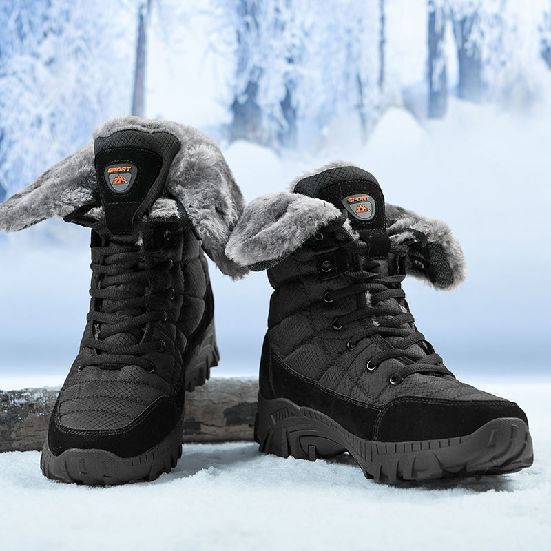 Men's Waterproof Hiking Boots - Breathable Quick-Dry Upper,Mountain Trekking & Outdoor Adventures | All-Terrain Grip & Abrasion-Proof