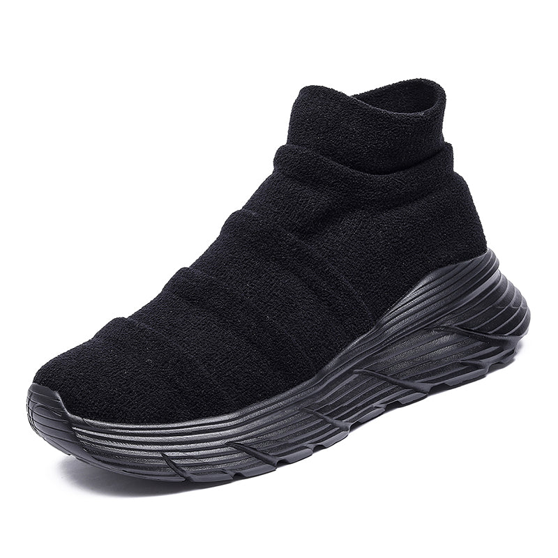 Men’s Thermal-Lined Slip-On Winter Sneakers – Cushioned, Anti-Slip