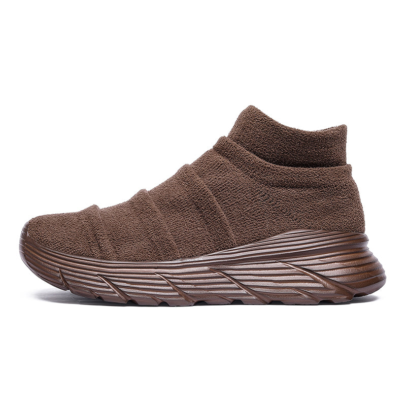 Men’s Thermal-Lined Slip-On Winter Sneakers – Cushioned, Anti-Slip