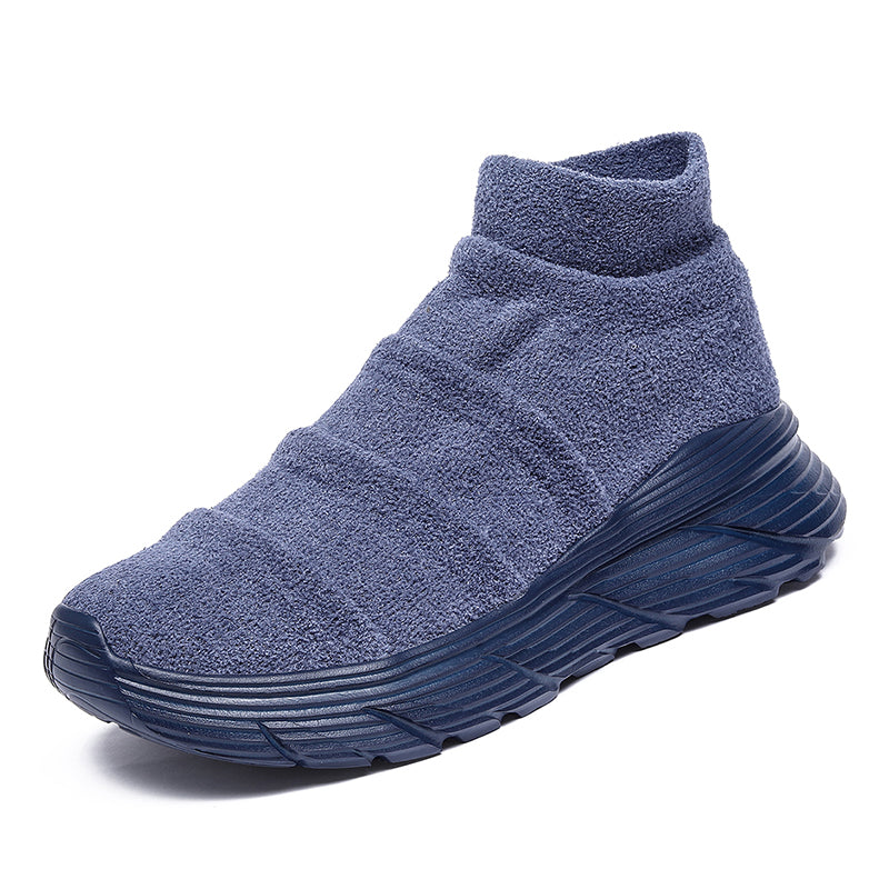 Men’s Thermal-Lined Slip-On Winter Sneakers – Cushioned, Anti-Slip