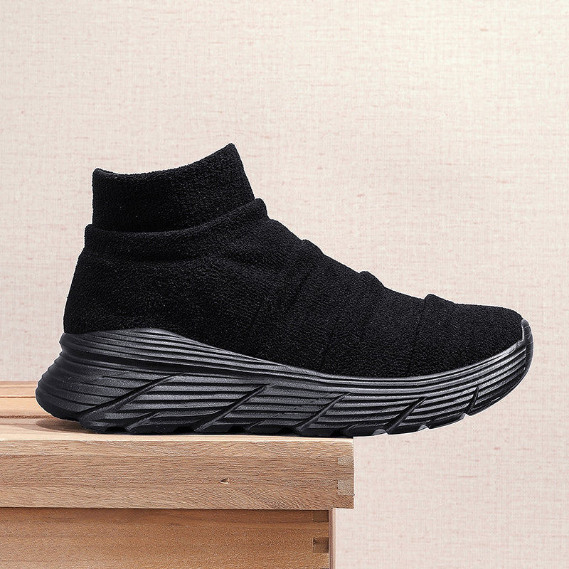 Men’s Thermal-Lined Slip-On Winter Sneakers – Cushioned, Anti-Slip
