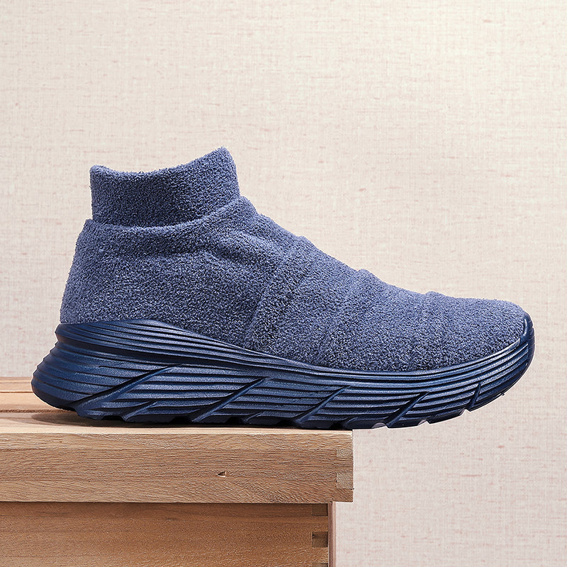 Men’s Thermal-Lined Slip-On Winter Sneakers – Cushioned, Anti-Slip