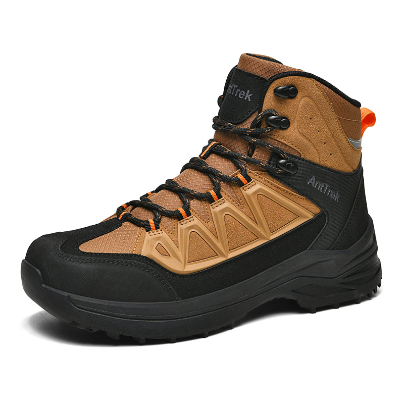 Men's Hiking Boots - Breathable Quick-Dry Upper,Mountain Trekking & Outdoor Adventures | All-Terrain Grip & Abrasion-Proof