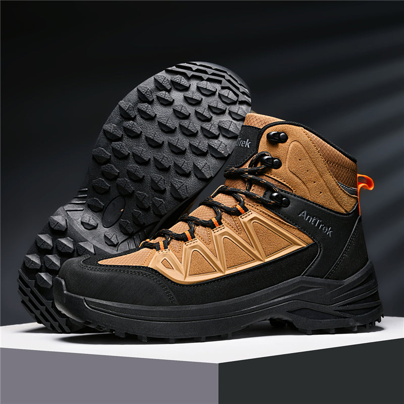 Men's Hiking Boots - Breathable Quick-Dry Upper,Mountain Trekking & Outdoor Adventures | All-Terrain Grip & Abrasion-Proof