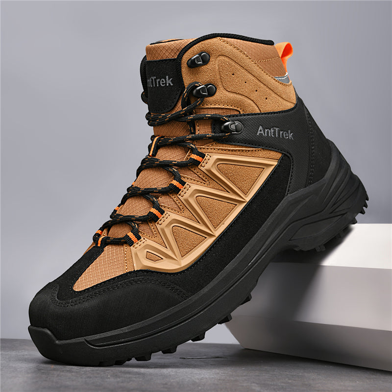 Men's Hiking Boots - Breathable Quick-Dry Upper,Mountain Trekking & Outdoor Adventures | All-Terrain Grip & Abrasion-Proof