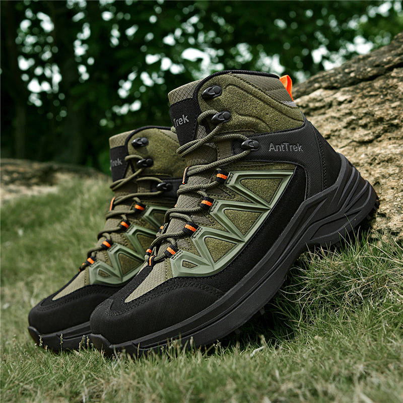 Men's Hiking Boots - Breathable Quick-Dry Upper,Mountain Trekking & Outdoor Adventures | All-Terrain Grip & Abrasion-Proof