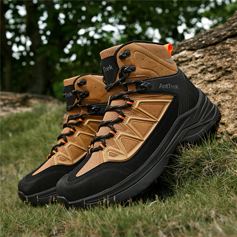 Men's Hiking Boots - Breathable Quick-Dry Upper,Mountain Trekking & Outdoor Adventures | All-Terrain Grip & Abrasion-Proof