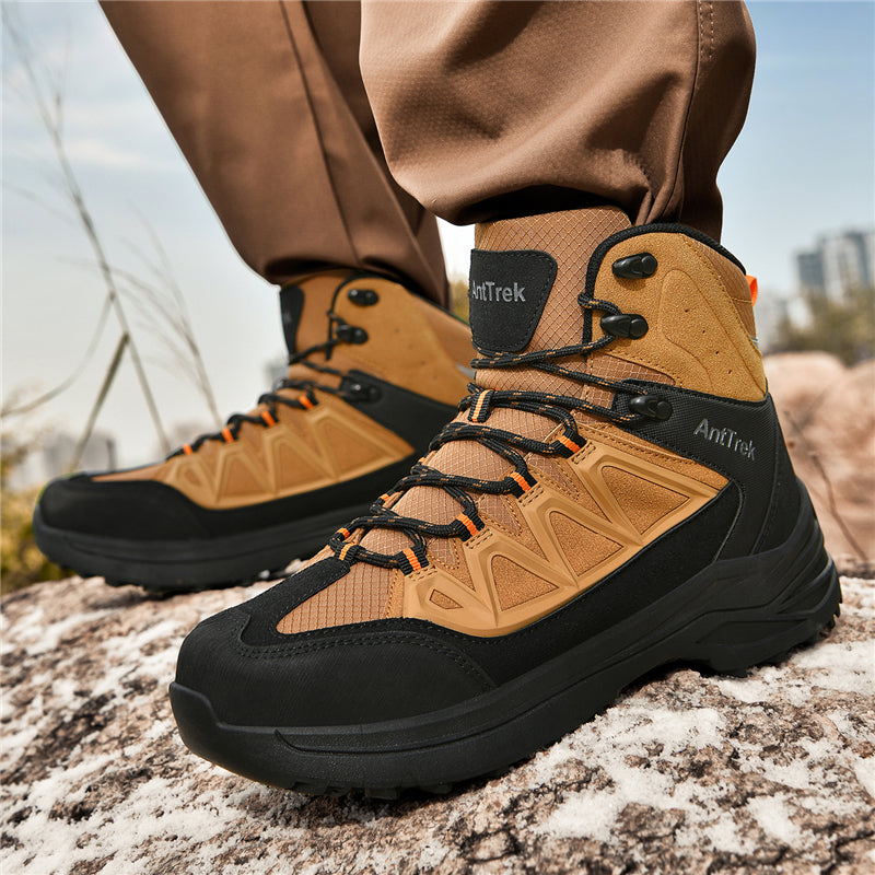 Men's Hiking Boots - Breathable Quick-Dry Upper,Mountain Trekking & Outdoor Adventures | All-Terrain Grip & Abrasion-Proof