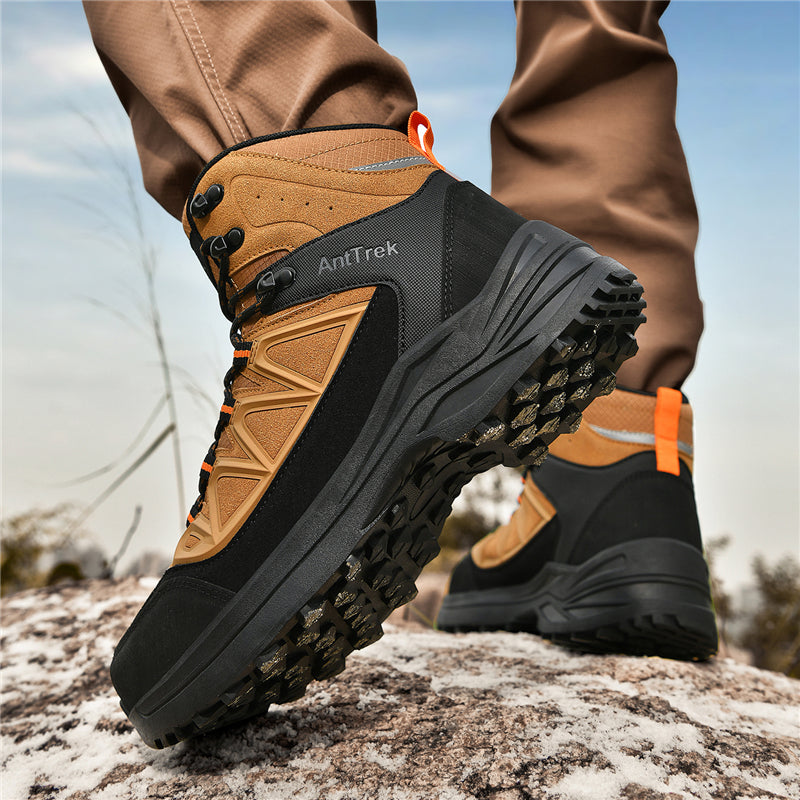 Men's Hiking Boots - Breathable Quick-Dry Upper,Mountain Trekking & Outdoor Adventures | All-Terrain Grip & Abrasion-Proof