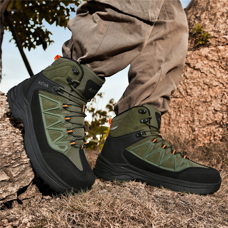 Men's Hiking Boots - Breathable Quick-Dry Upper,Mountain Trekking & Outdoor Adventures | All-Terrain Grip & Abrasion-Proof