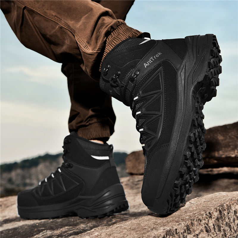 Men's Hiking Boots - Breathable Quick-Dry Upper,Mountain Trekking & Outdoor Adventures | All-Terrain Grip & Abrasion-Proof