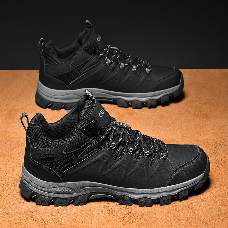 Men’s Orthopedic Winter Warm and Cozy Hiking Boots - Casual Boots - Slip-on - Non-slip - Arch Support - Waterproof - Wide Toe - Ideal For Winter Outdoor Adventures