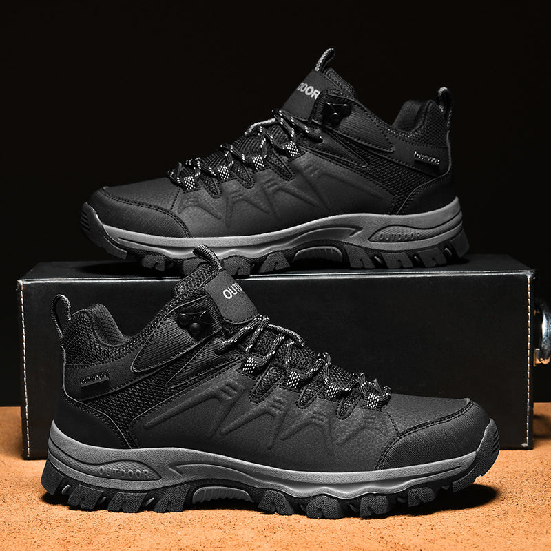 Men’s Orthopedic Winter Warm and Cozy Hiking Boots - Casual Boots - Slip-on - Non-slip - Arch Support - Waterproof - Wide Toe - Ideal For Winter Outdoor Adventures