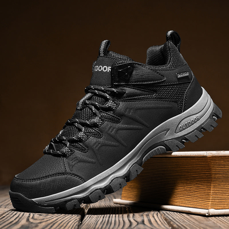 Men’s Orthopedic Winter Warm and Cozy Hiking Boots - Casual Boots - Slip-on - Non-slip - Arch Support - Waterproof - Wide Toe - Ideal For Winter Outdoor Adventures