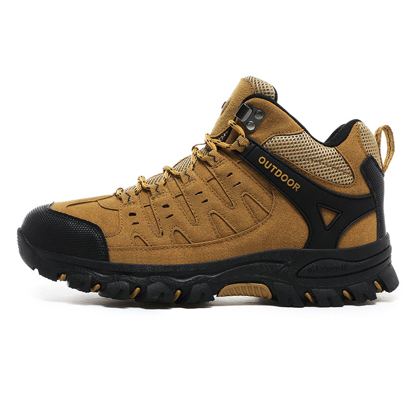 Men's Outdoor Hiking Work Boots - Slip-Resistant & Abrasion-Proof for Mountain/Construction