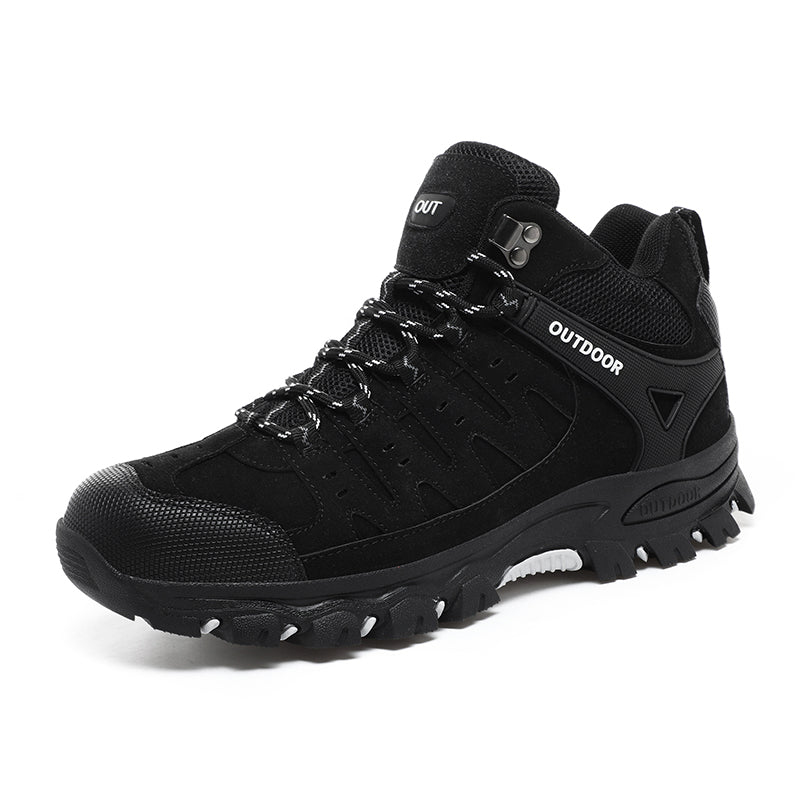 Men's Outdoor Hiking Work Boots - Slip-Resistant & Abrasion-Proof for Mountain/Construction