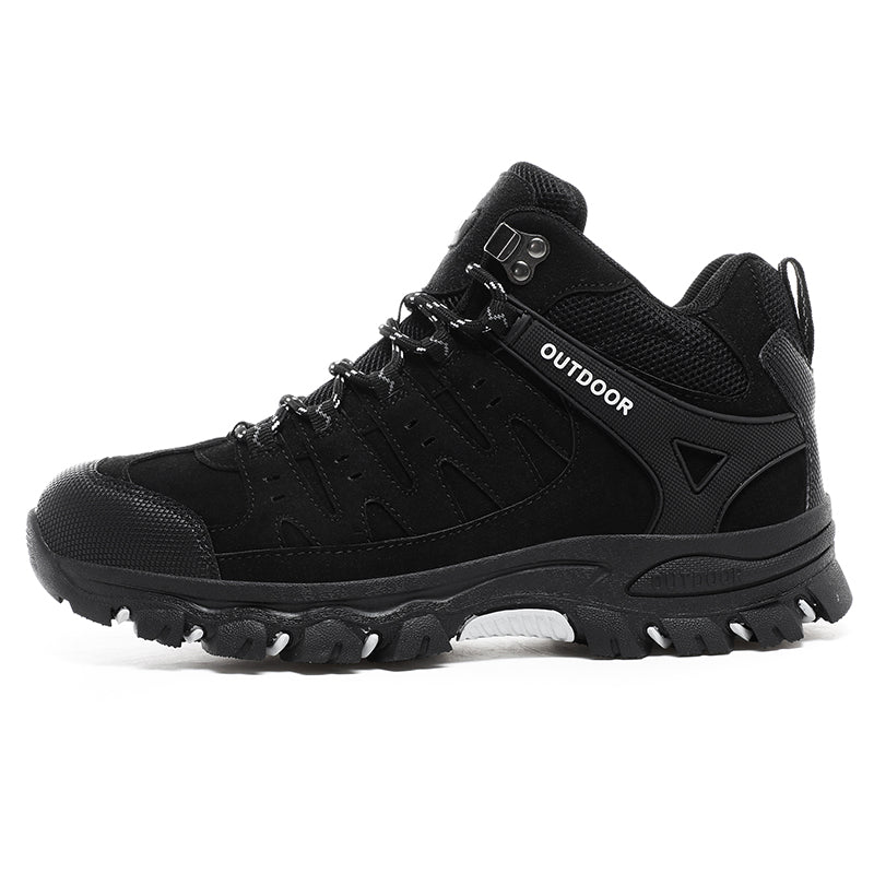 Men's Outdoor Hiking Work Boots - Slip-Resistant & Abrasion-Proof for Mountain/Construction