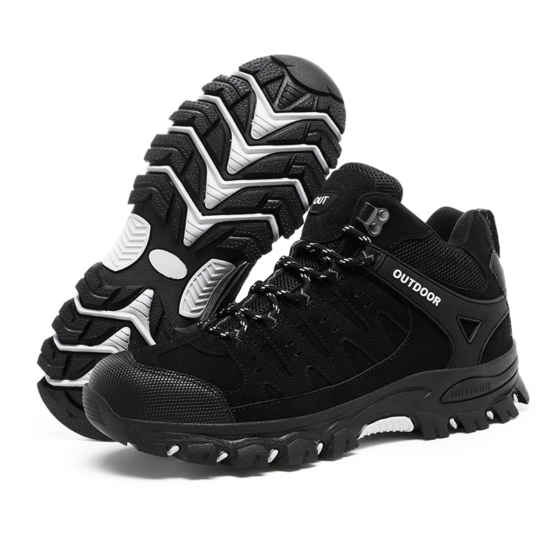 Men's Outdoor Hiking Work Boots - Slip-Resistant & Abrasion-Proof for Mountain/Construction
