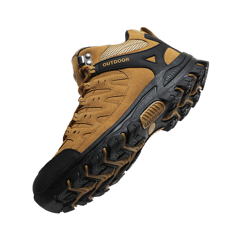 Men's Outdoor Hiking Work Boots - Slip-Resistant & Abrasion-Proof for Mountain/Construction