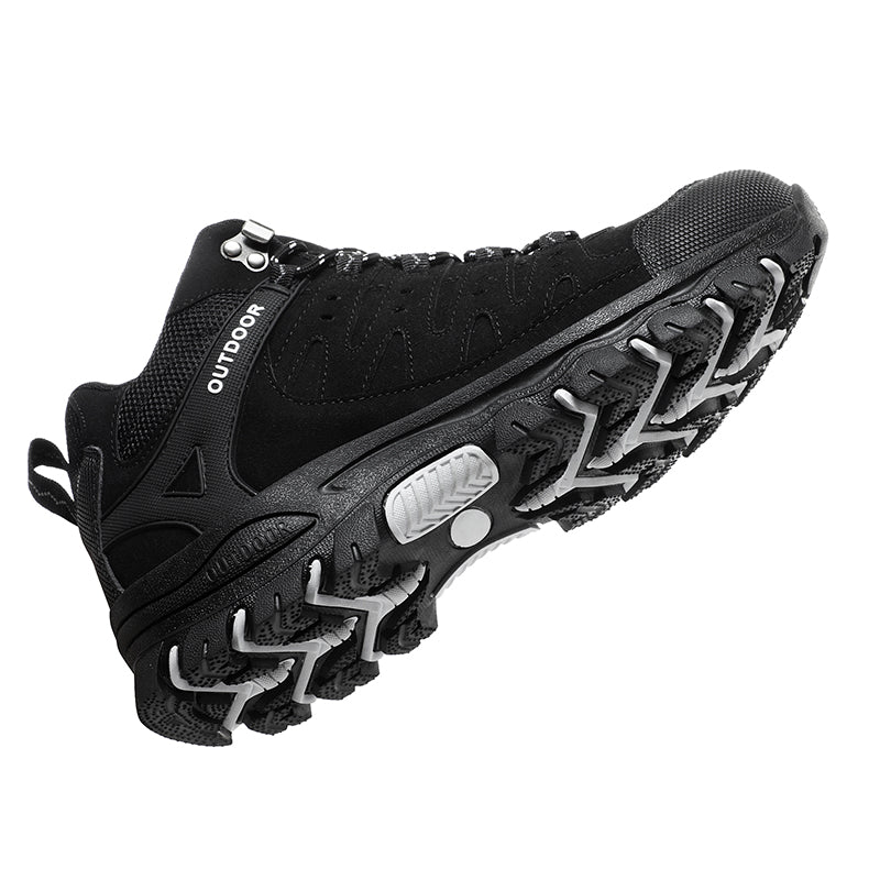 Men's Outdoor Hiking Work Boots - Slip-Resistant & Abrasion-Proof for Mountain/Construction
