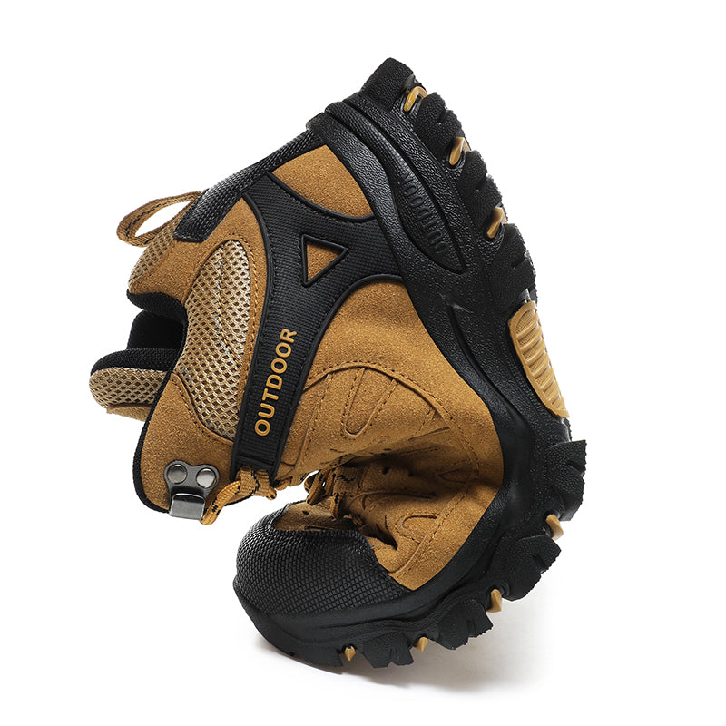 Men's Outdoor Hiking Work Boots - Slip-Resistant & Abrasion-Proof for Mountain/Construction