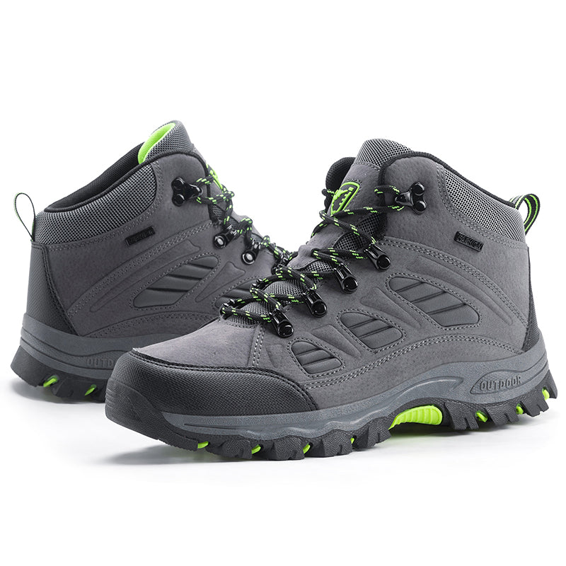 Men's Orthopedic Hiking Boots - Safe and Comfortable Work Boots - Waterproof, Slip-resistant, Impact-resistant, and Puncture-resistant - Wide Toe, Arch Support, and Ankle Support - Money-back Guarantee if ineffective.