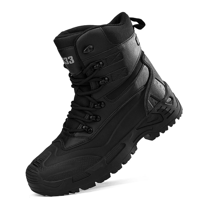 Men’s Durable Orthopedic Work & Hiking Boots, Waterproof, Slip-Resistant, Impact & Puncture Resistant, Wide Toe, Arch & Ankle Support, All-Day Comfort