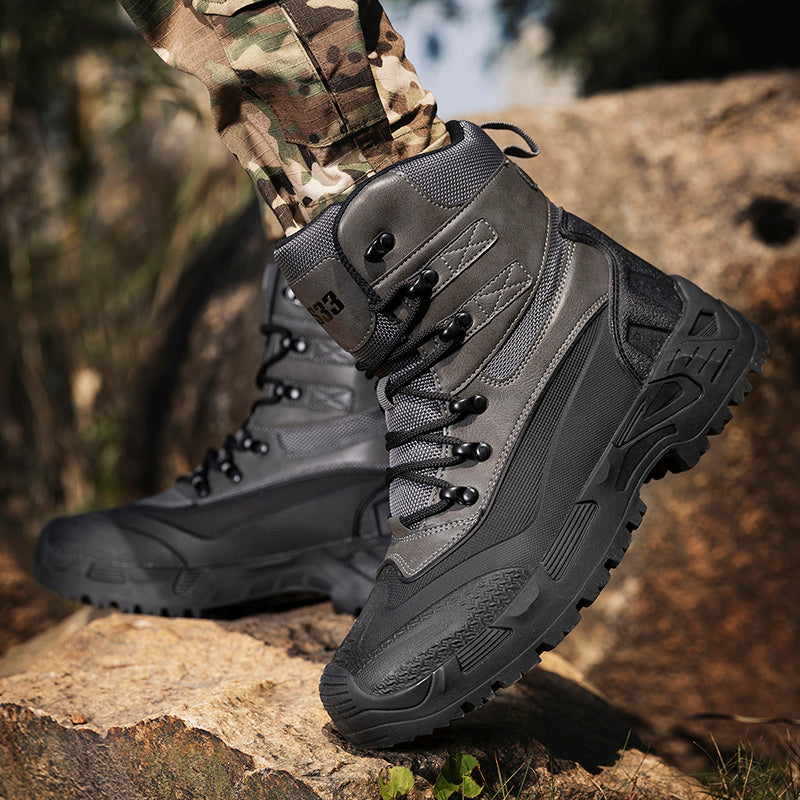 Men’s Durable Orthopedic Work & Hiking Boots, Waterproof, Slip-Resistant, Impact & Puncture Resistant, Wide Toe, Arch & Ankle Support, All-Day Comfort