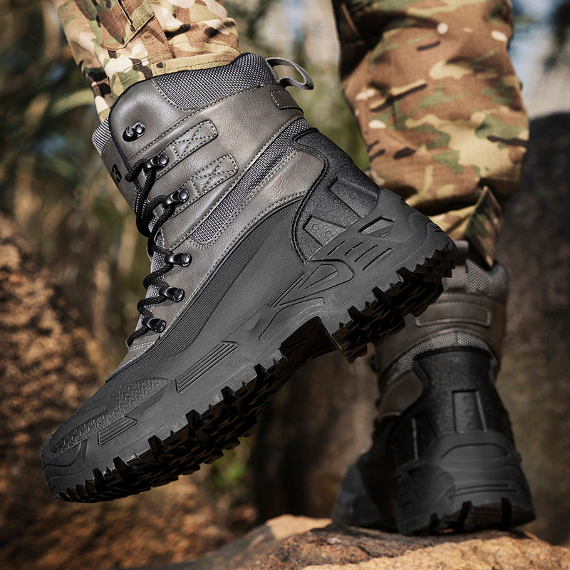 Men’s Durable Orthopedic Work & Hiking Boots, Waterproof, Slip-Resistant, Impact & Puncture Resistant, Wide Toe, Arch & Ankle Support, All-Day Comfort