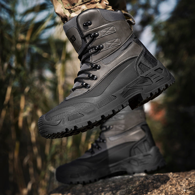 Men’s Durable Orthopedic Work & Hiking Boots, Waterproof, Slip-Resistant, Impact & Puncture Resistant, Wide Toe, Arch & Ankle Support, All-Day Comfort